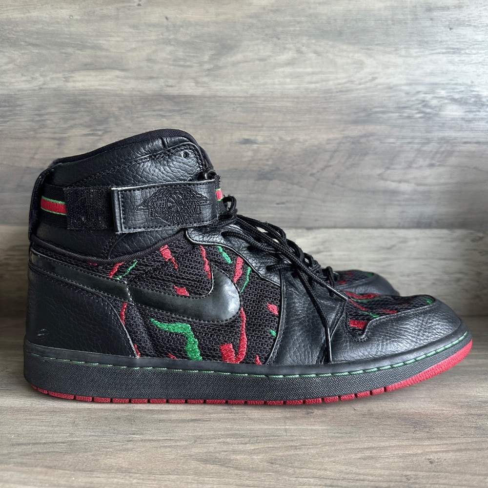Air Jordan 1 High Strap “A Tribe Called Quest” Mens Size 13 Black Sneakers RARE